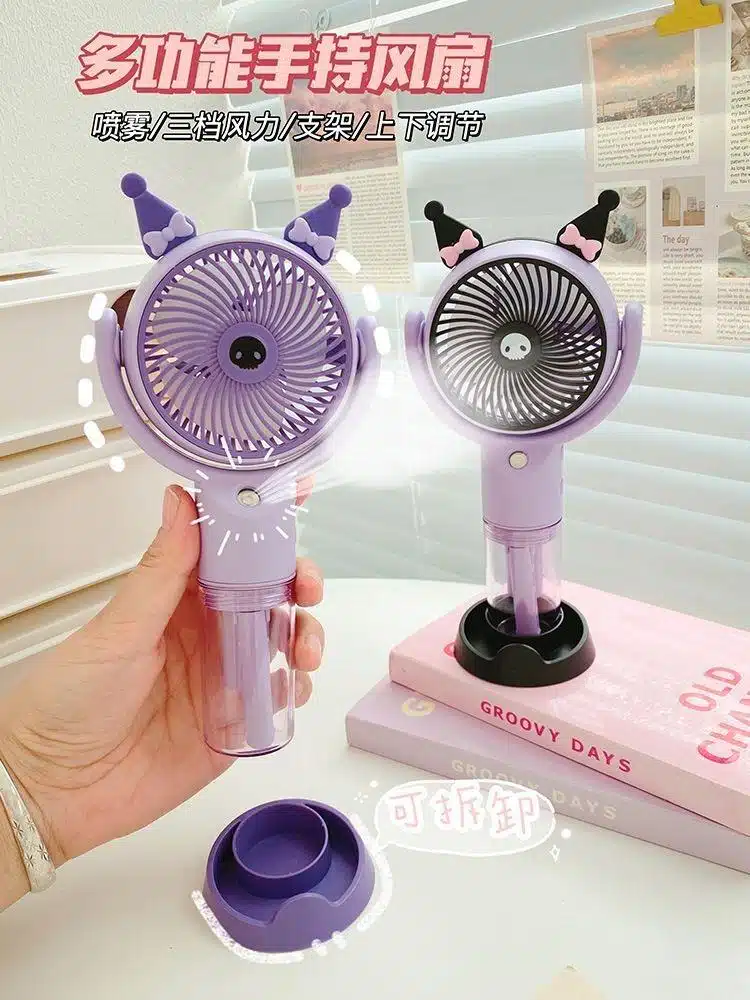 Handheld Fan Misting Fan | Portable Misting Fan, Battery Operated Rechargeable - Image 3